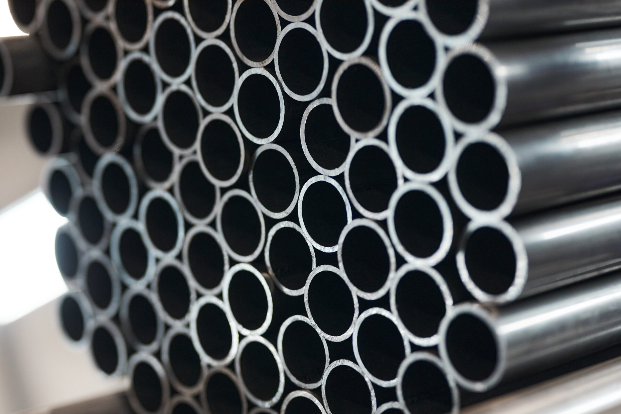 Galvanised round tube, round tube, steel tube, metal tube